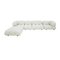 Camaleonda White Boucle Fabric Modular Sofa Set by Mario Bellini for B&B Italia, Set of 5 2