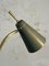 Lámpara de pie trípode de metal perforado, Francia, años 50, Immagine 8