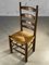 Stühle aus Holz & Stroh von Charles Dudouyt, Frankreich, 1950er, 8er Set 1