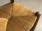 Sedie in legno e paglia di Charles Dudouyt, Francia, anni '50, set di 8, Immagine 2