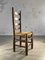 Stühle aus Holz & Stroh von Charles Dudouyt, Frankreich, 1950er, 8er Set 6