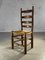 Stühle aus Holz & Stroh von Charles Dudouyt, Frankreich, 1950er, 8er Set 5