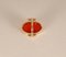 Vintage 14K Yellow Gold Statement Ring with Carnelian Agate Stone Cabochon Cut and White Gold Accent 4