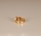 Anillo Art Déco de oro amarillo de 14 k con piedra estilo zafiro de talla cabujón y cristales de talla brillante, Imagen 6