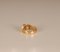 Art Deco 14K Gelbgold Ring mit Saphirstein im Cabochonschliff und Kristallen im Brillantschliff 6