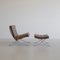 Vintage Barcelona Chair & Footstool from Knoll Inc. / Knoll International, Early 1970s, Set of 2, Image 1