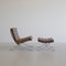 Vintage Barcelona Chair & Footstool from Knoll Inc. / Knoll International, Early 1970s, Set of 2, Imagen 1