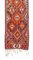 Mid-Century Turkish Bohemian Kilim Runner Rug with Geometric Design, Immagine 7