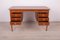 Mid-Century Freestanding Teak Desk, 1960s, Imagen 8