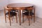 Mid-Century Teak Dining Table & Chairs by Hans Olsen for Frem Røjle, 1960s, Set of 5 5