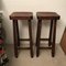 Wooden Stools, 1960s, Set of 2 1