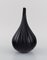 Drop-Shaped Vases in Black Murano Art Glass by Renzo Stellon for Salviati, Set of 3, Image 3