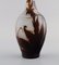Vase in Frosted and Brown Art Glass by Emile Gallé, Early 20th Century 4
