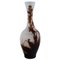 Vase in Frosted and Brown Art Glass by Emile Gallé, Early 20th Century, Image 1
