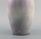 Vase in Glazed Ceramic with Leaf Decoration by Nils Thorsson for Royal Copenhagen 4