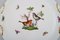 Round Rothschild Bird Serving Dish with Handles in Hand-Painted Porcelain from Herend 2