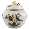 Lidded Porcelain Rothschild Bird Vase with Hand-Painted Avian Decoration from Herend, Image 1