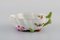 Porcelain Rothschild Bird Butter Pad and Small Bowl with Handle from Herend, Set of 2 3