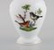 Porcelain Rothschild Bird Vase with Hand-Painted Avian & Butterfly Decoration from Herend 2