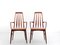 Mid-Century Scandinavian Model Eva Danish Chairs and 2 Armchairs in Rio Rosewood by Niels Kofoed, Set of 4 3