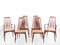 Mid-Century Scandinavian Model Eva Danish Chairs and 2 Armchairs in Rio Rosewood by Niels Kofoed, Set of 4 1