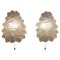 Iced Glass Wall Sconces, 1960s, Set of 2 1