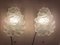 Iced Glass Wall Sconces, 1960s, Set of 2 2