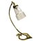 Art Deco Brass Glass Table Lamp, 1910s 1