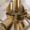 Smoked Glass and Brass Chandeliers in the Style of Vistosi, Italy, 1970s, Set of 2, Image 12