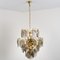 Smoked Glass and Brass Chandeliers in the Style of Vistosi, Italy, 1970s, Set of 2 10