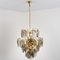 Smoked Glass and Brass Chandeliers in the Style of Vistosi, Italy, 1970s, Set of 2, Immagine 10