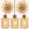 Amber Bubble Flush Mounts or Wall Sconces by Helena Tynell for Limburg, 1960s, Immagine 11