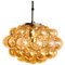 Amber Bubble Glass Pendant Lamp by Helena Tynell, 1960s 1