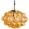 Amber Bubble Glass Pendant Lamp by Helena Tynell, 1960s, Image 1