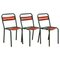 Bistro Outdoor Chairs, France, 1930s, Set of 3 1