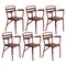 French Art Deco Patio Stacking Armchairs, Set of 6, Image 1