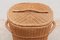 Large Vintage Rattan Wicker Storage Container 5