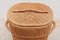 Large Vintage Rattan Wicker Storage Container, Immagine 5