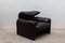 Brown Leather Maralunga Lounge Chair by Vico Magistretti for Cassina 3