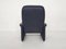 DS50 Dark Blue Leather Lounge Chair from De Sede, Switzerland; 1980s, Image 7