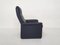 DS50 Dark Blue Leather Lounge Chair from De Sede, Switzerland; 1980s 5