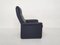 DS50 Dark Blue Leather Lounge Chair from De Sede, Switzerland; 1980s, Immagine 5