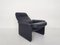 DS50 Dark Blue Leather Lounge Chair from De Sede, Switzerland; 1980s, Image 2