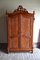 Antique Mahogany Biedermeier Crest Cabinet 1