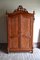 Antique Mahogany Biedermeier Crest Cabinet, Image 1