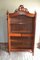 Antique Mahogany Biedermeier Crest Cabinet, Image 2