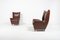 Italian Model 512 Wingback Lounge Armchairs by Gio Ponti, 1950s, Set of 2, Image 2