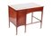 Antique Edwardian Inlaid Mahogany Single Pedestal Desk, Image 5