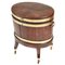 Antique George III Oval Mahogany Brass Bound Wine Cooler, Immagine 1