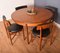 Teak Fresco Round Table & 4 Chairs by Victor Wilkins for G-Plan, 1960s, Set of 5 8
